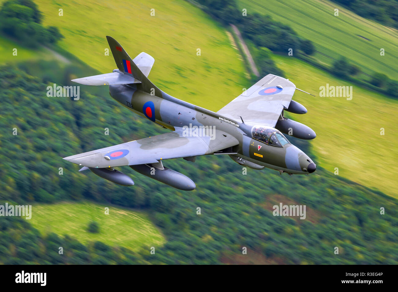 Hawker Hunter - The Hawker Hunter is a transonic British jet-powered fighter aircraft