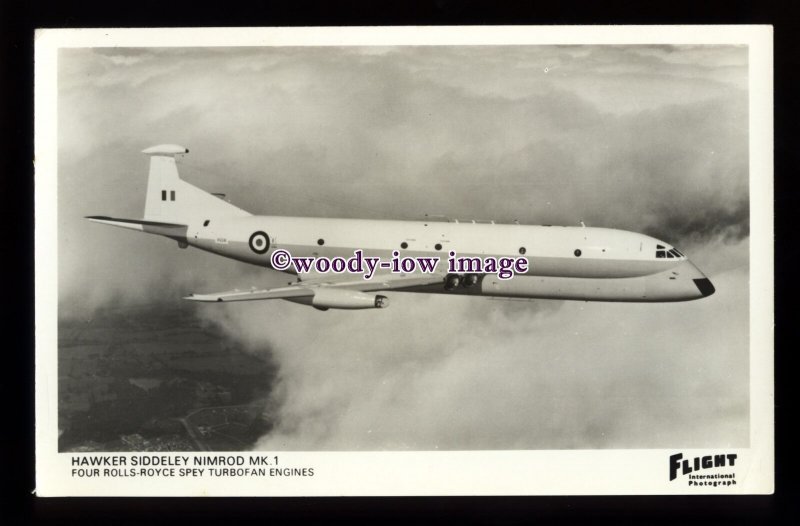Hawker Siddeley Nimrod - ac1045 - Aircraft - Hawker Siddeley Nimrod MK.1/Reg.No.XV24?- postcard