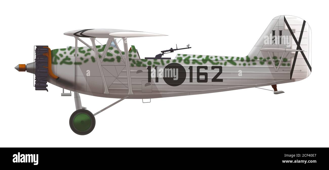 Heinkel He 46 - Heinkel He 46 (11 162) of the Escuadrilla 4-E-11 (Flight 4-E-11) of the