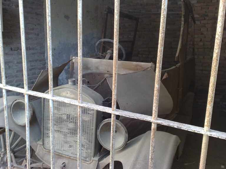 Ancient Car This car belongs to J. Fleet, the man who discovered the ruins of Mohenjo Daro