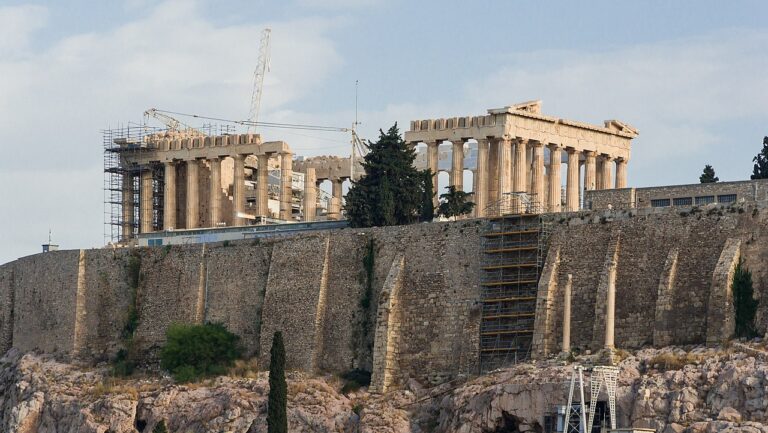 Restoration Parthenon Acropolis Athens