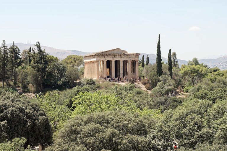 the Temple of Hephaestus from the Agora, Athens