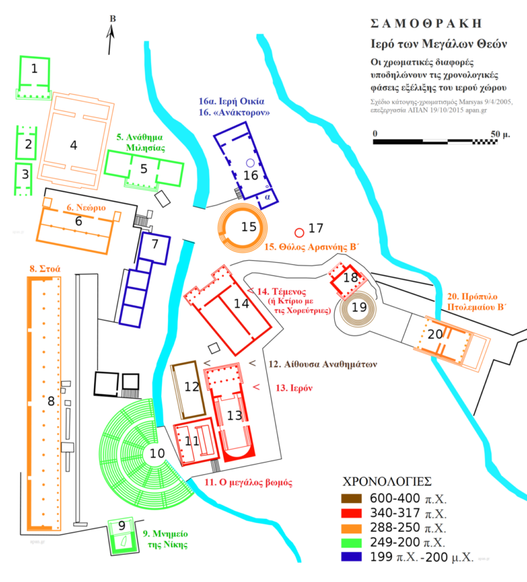Plan Samothrace sanctuary el