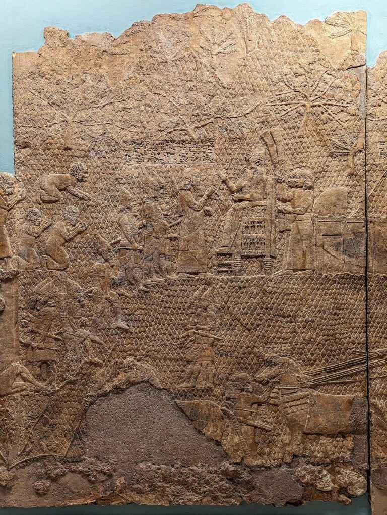 PXL British Museum London Neo Assyrian relief sculpture