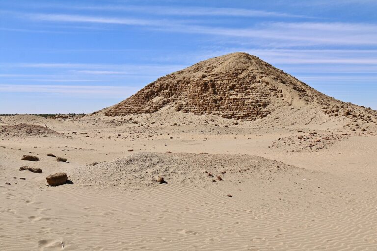 Taharqo's pyramid, Nuri, Sudan, North east Africa