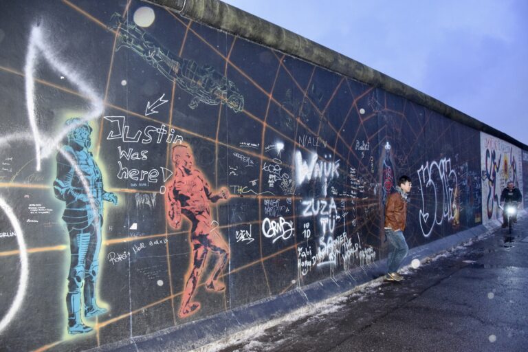 East Side Gallery on the Berlin Wall