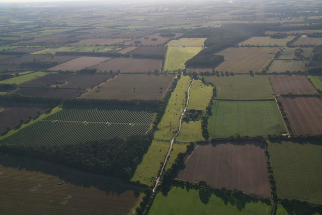 Tittleshall Heath and Lexham Solar Farm, aerial