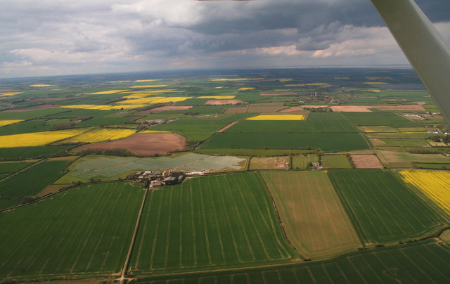 Yarburgh solar "farm" to Covenham, aerial