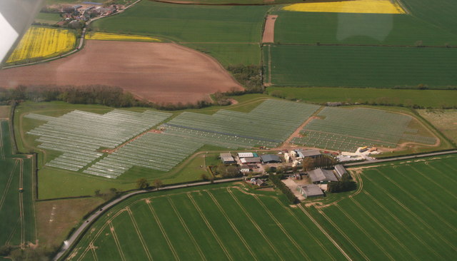 Yarburgh solar "farm", aerial