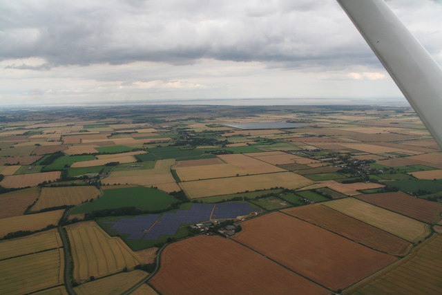 Yarburgh solar "farm", aerial July