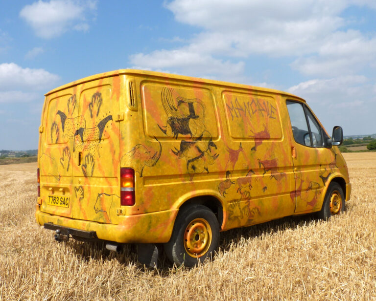 Lascaux cave paintings on Transit Van
