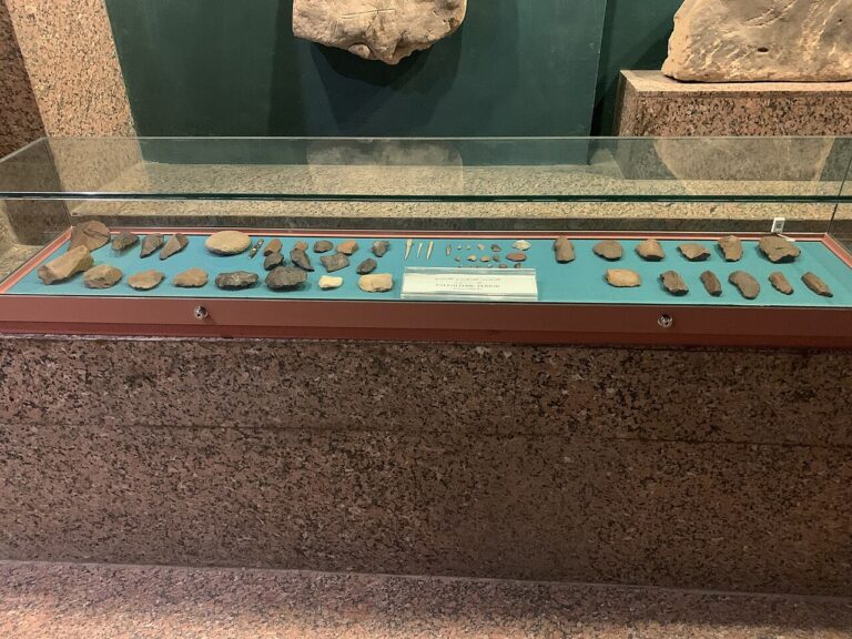 Showcase Paleolithic Period Nubian Museum