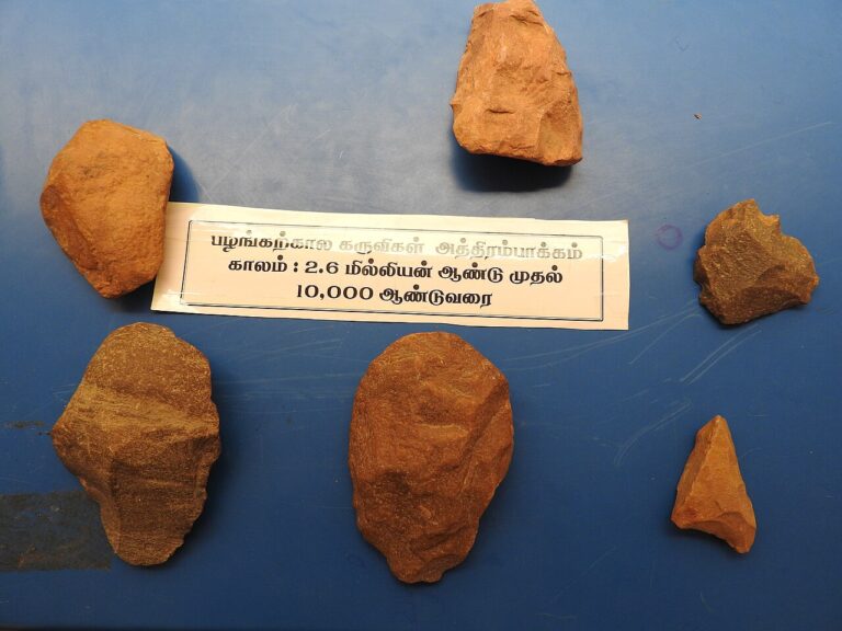 Paleolithic tools 1 valapadi exhibit salem India