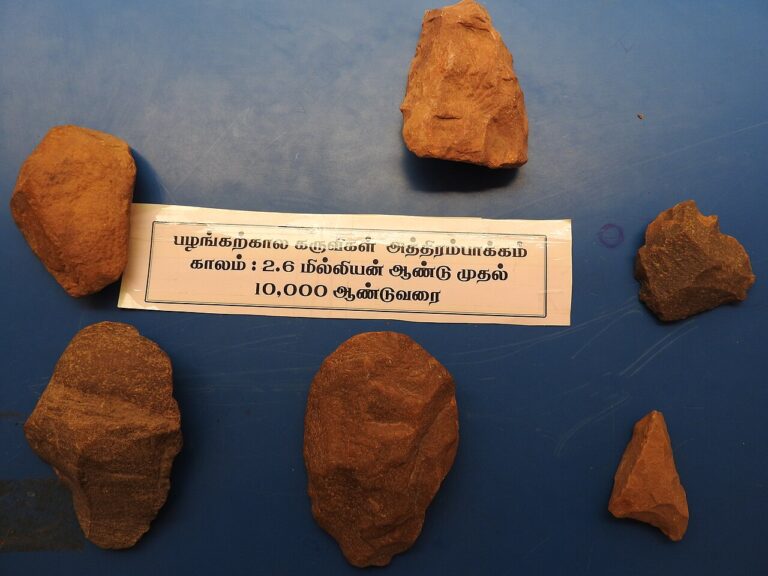 Paleolithic tools 3 valapadi exhibit salem India