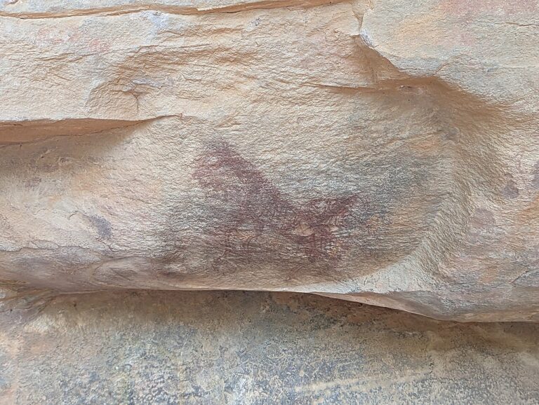 Bhimbetka rock shelter dragon