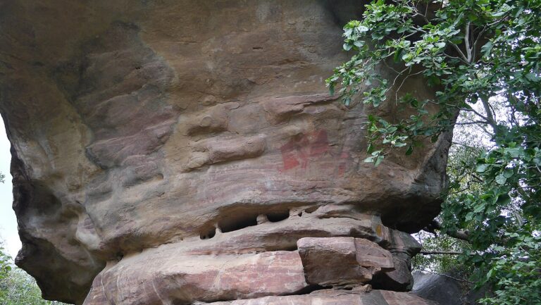 Bhimbetka rock shelters Boar Rock