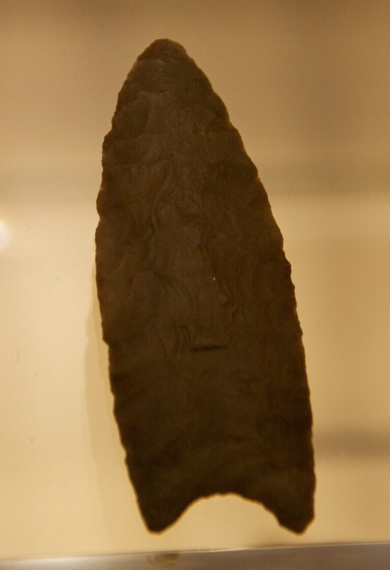 Clovis spear point, British Museum