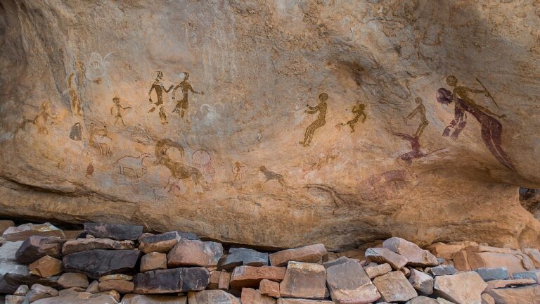 The Tanzoumaitak cave painting in Tassili n'ajjer