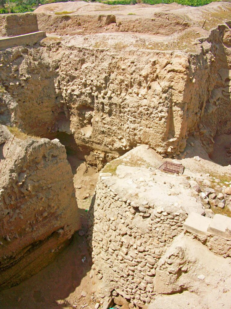 Excavated walls of Jericho