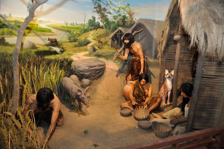 Diorama An Early Neolithic Village Science and Technology Heritage of India Gallery Science Exploration Hall Science City Kolkata 03 29