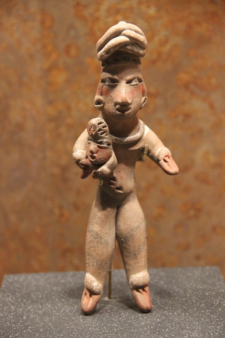 Clay Female Figurine Thought to be Image of Cult of Mother Nature, Tlapacoya, 17cm