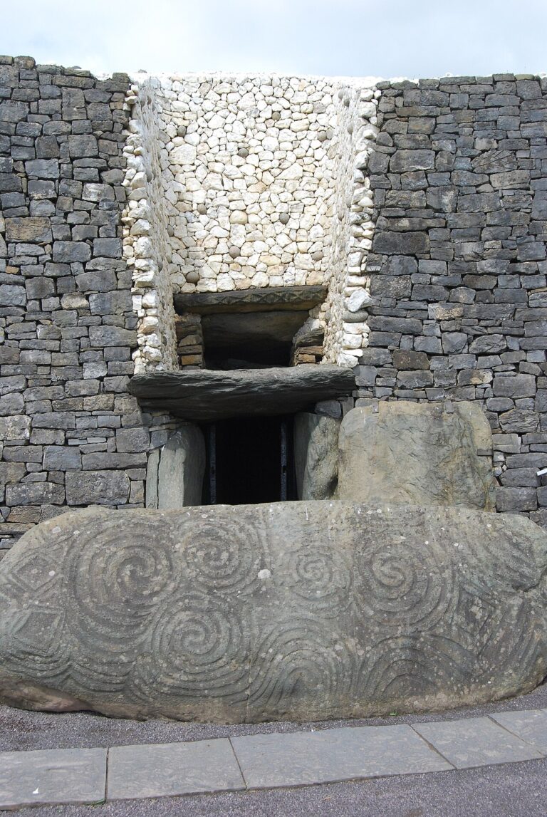 Entrance to Newgrange passage tomb