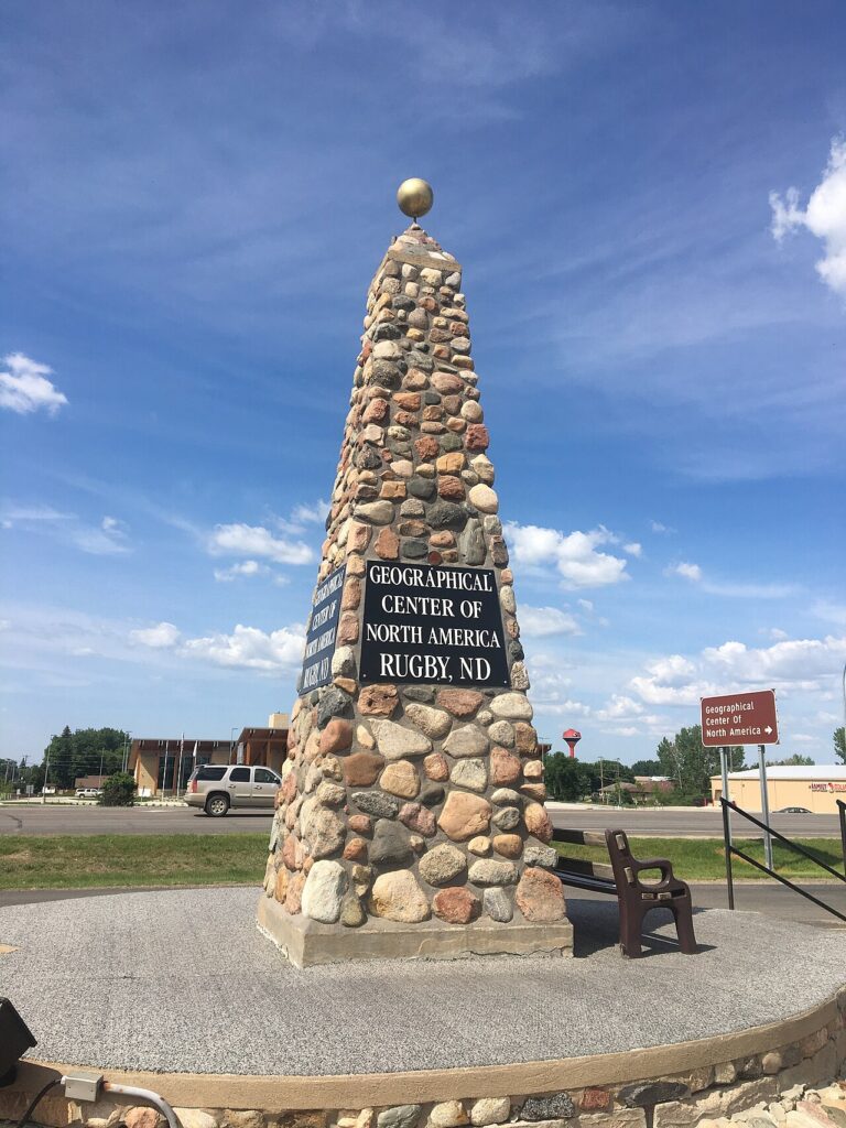 Contiguous Center of North America monument