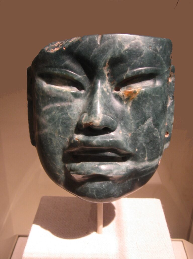 Olmec jade mask