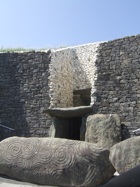 Entrance and light box at Newgrange Passage Tomb