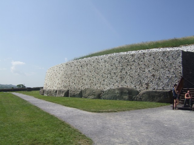 Outer wall at Newgrange Passage Tomb