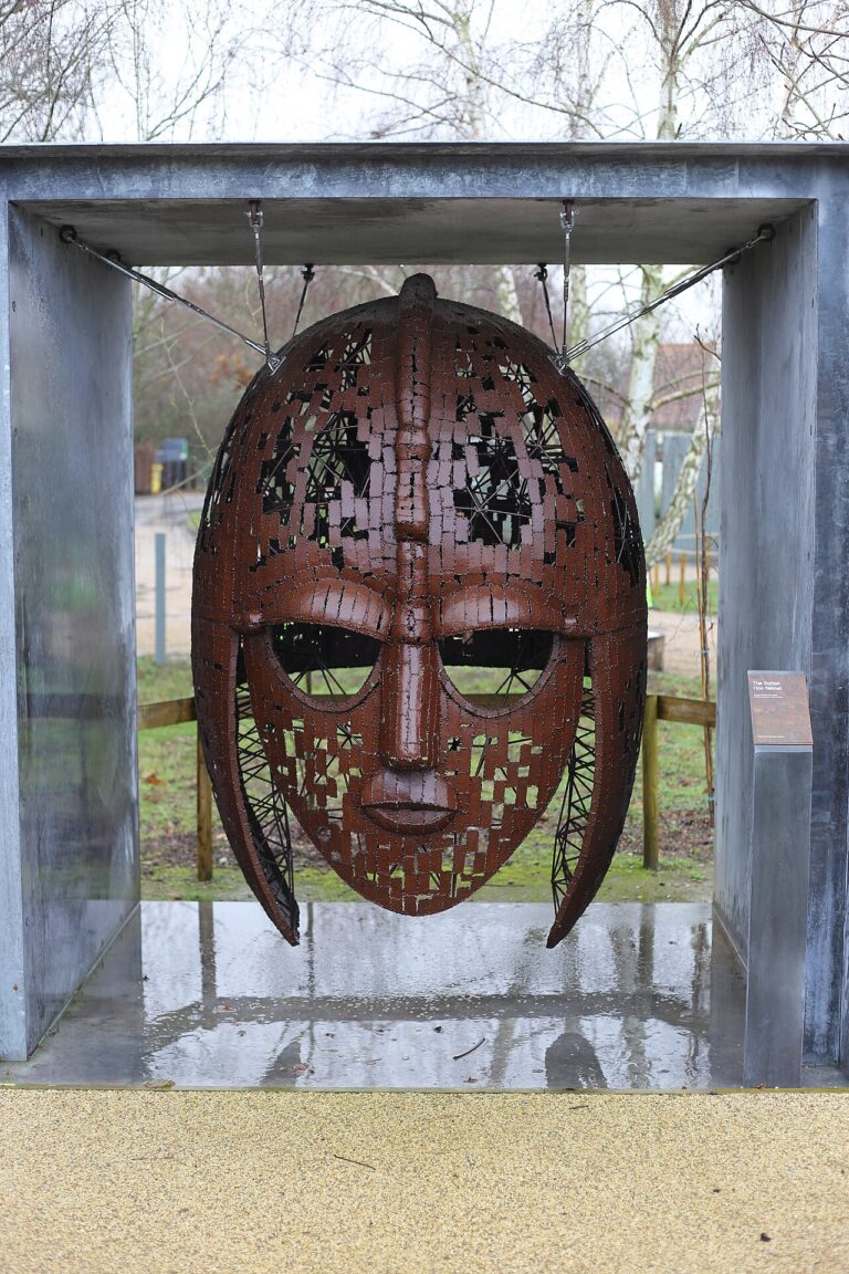 Sutton Hoo Helmet Sculpture, Front