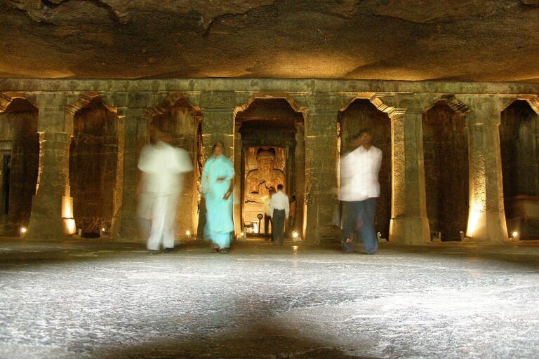 Ajanta Caves, India, Ancient Buddhist temple