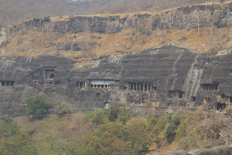 Ajanta caves view