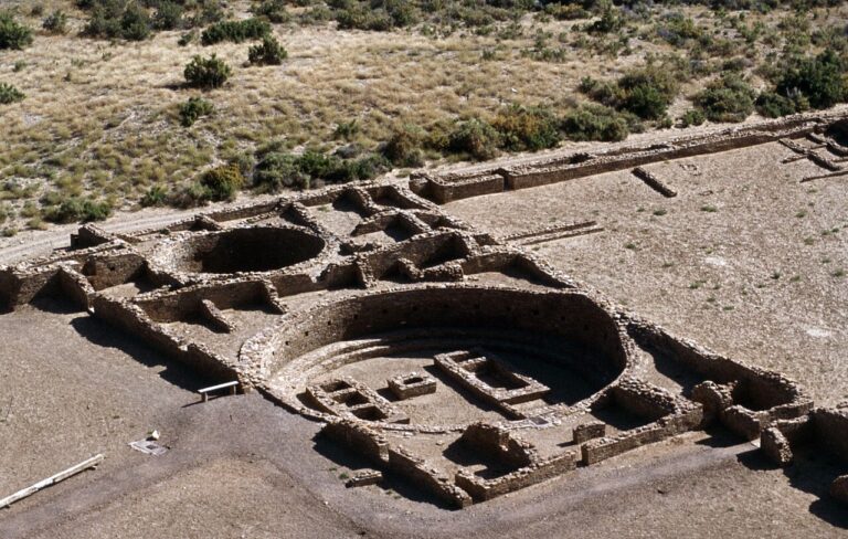 Chaco Canyon Pueblo Bonito 10 von oben gje