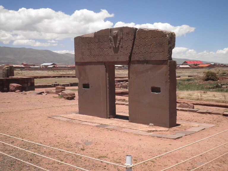 Sun Gate, Tiwanaku ruins, Bolivia