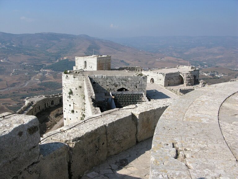 Krak des Chevaliers Castle, Inner and outer walls, Syria