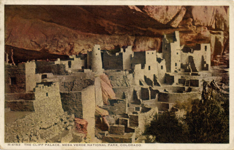 The Cliff Palace, Mesa Verde National Park, Fred Harvey
