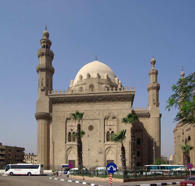 Kairo Sultan Hassan Moschee BW