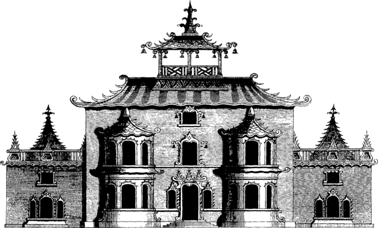 Chinese and Gothic architecture properly ornamented Fleuron T126518 3