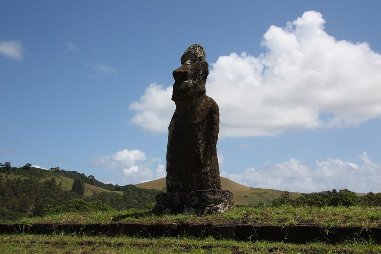 Moai on Rapa Nui alone