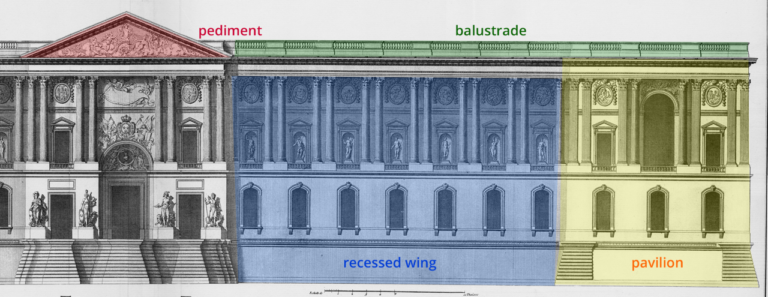 Louvre Colonnade Illustration