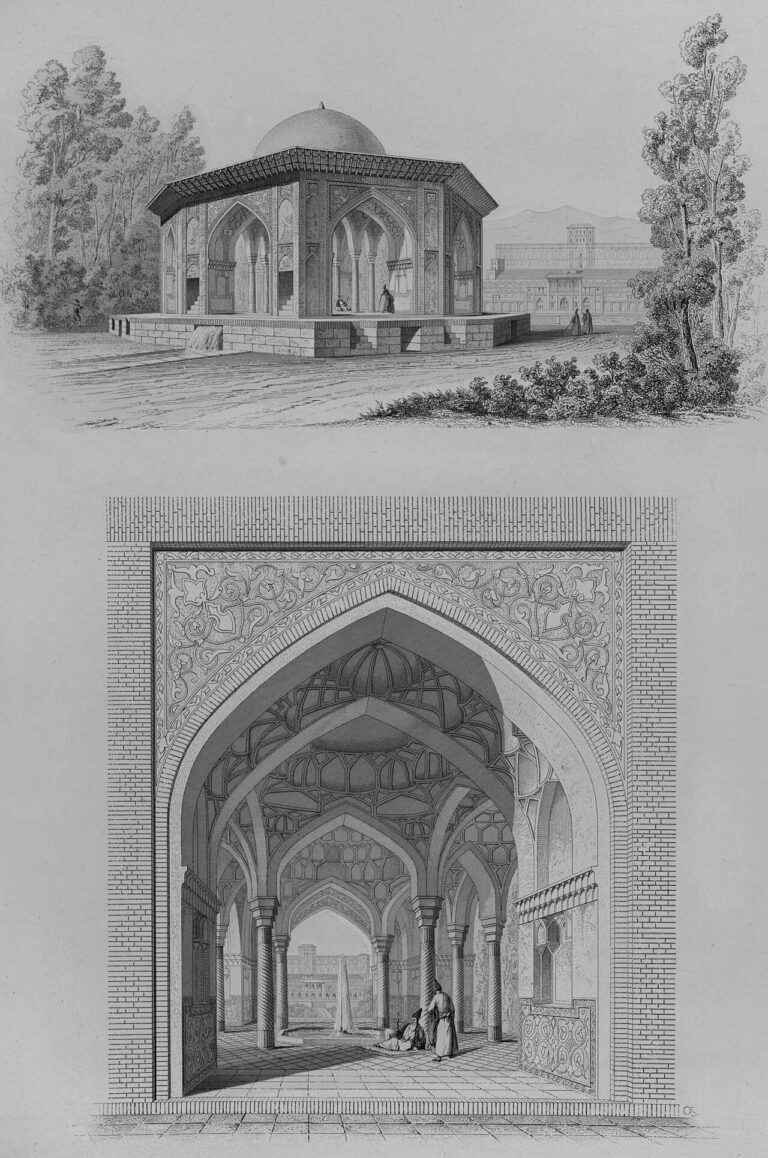 Kiosk, Castle of Qasr e Qajar, Tehran by Pascal Coste