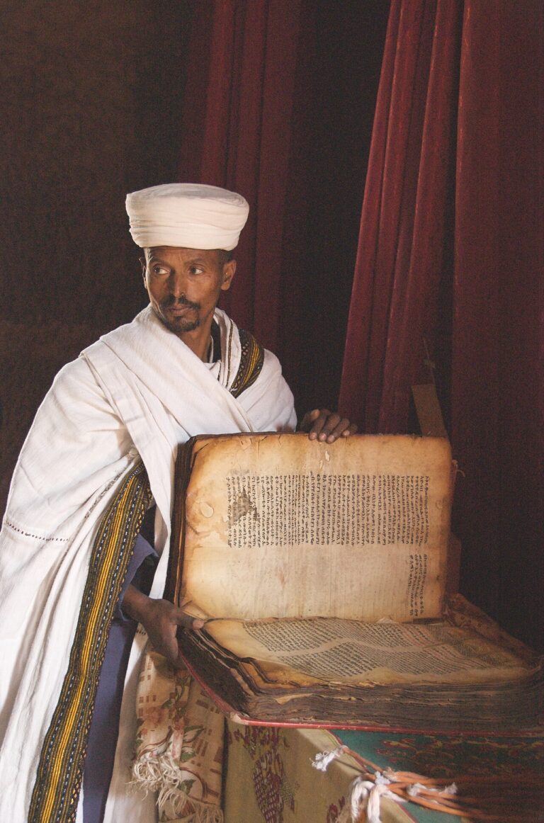Priest with Manuscript, Lalibela, Ethiopia
