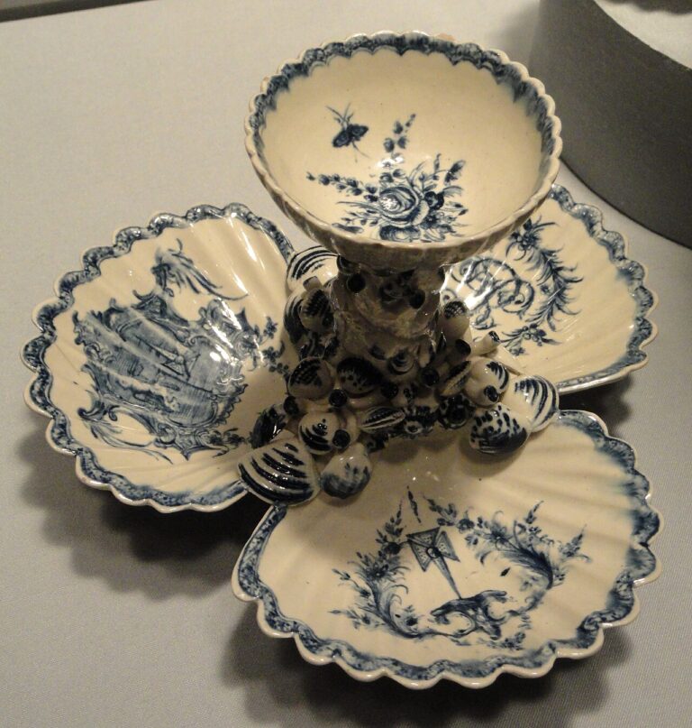 Pickle stand, American China Manufactory, Philadelphia, soft paste porcelain National Gallery of Art, Washington