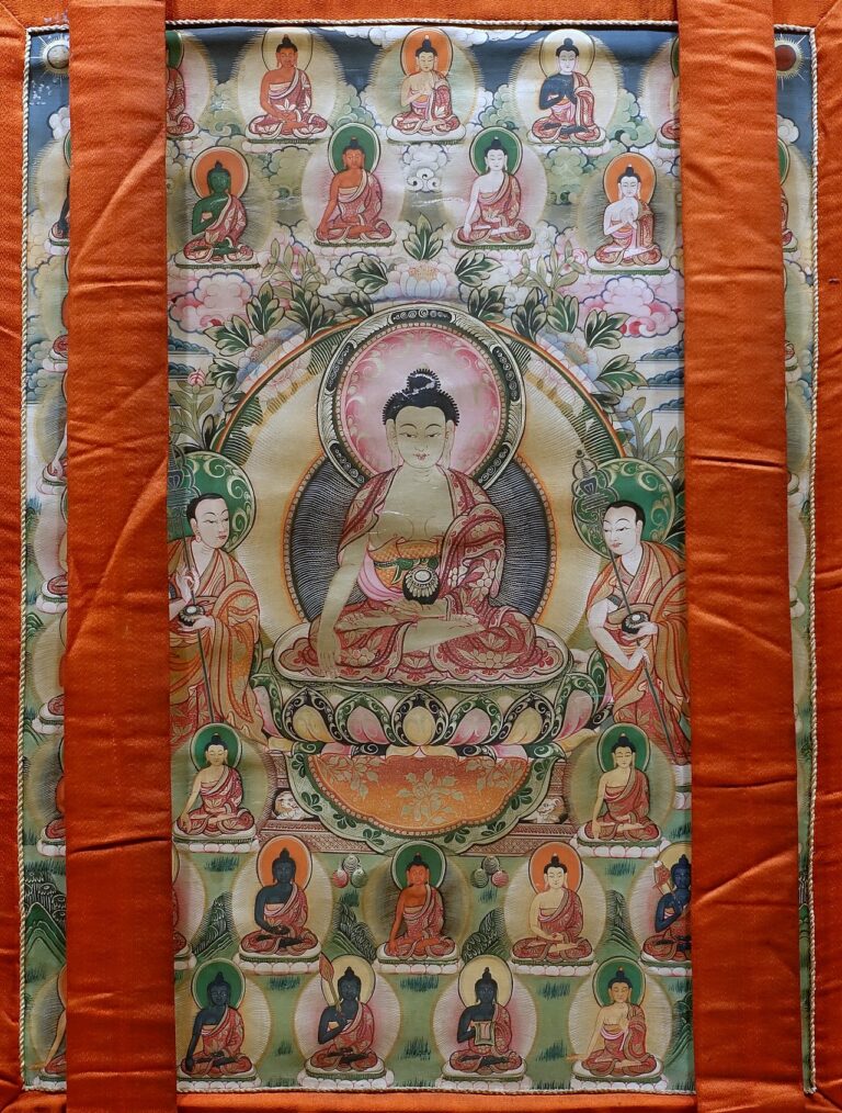 Sakyamuni's Path to Enlightenment, AD, thangka Sichuan University Museum Chengdu, China