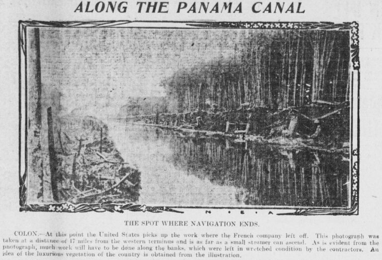 Panama Canal under construction