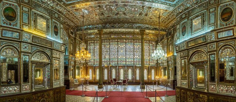 Palacio de Golestán, Teherán, Irán, 09 17, DD 27 36 HDR PAN
