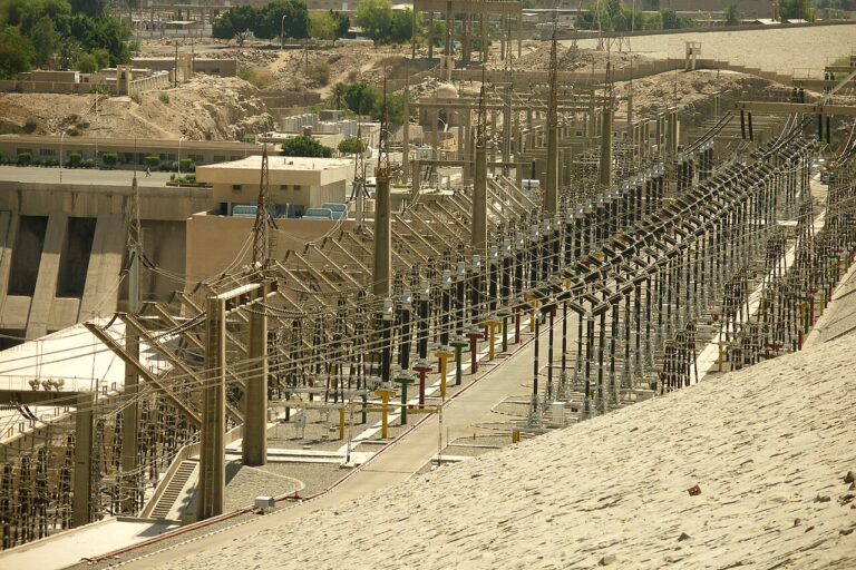 Power plant at Aswan High Dam, Aswan, Egypt
