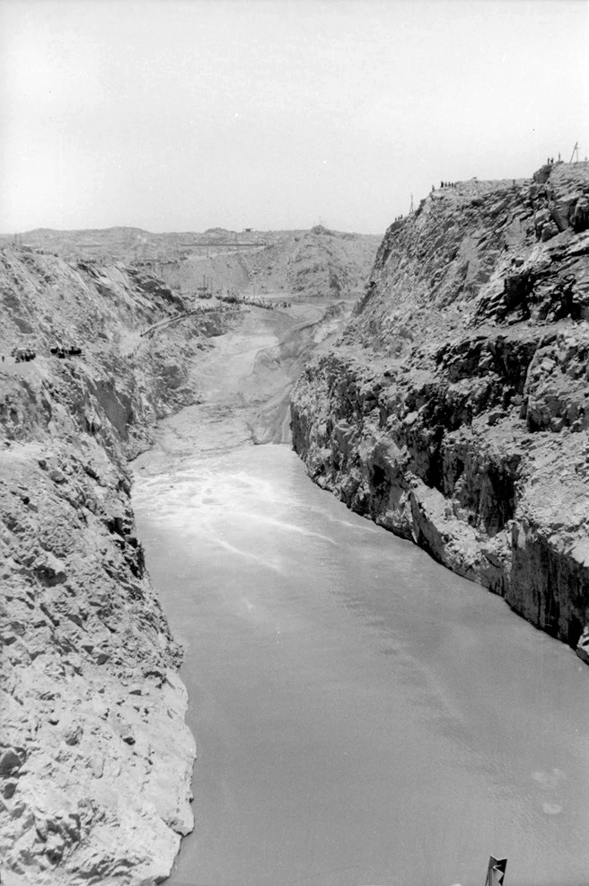 A view of the Aswan Dam in Egypt