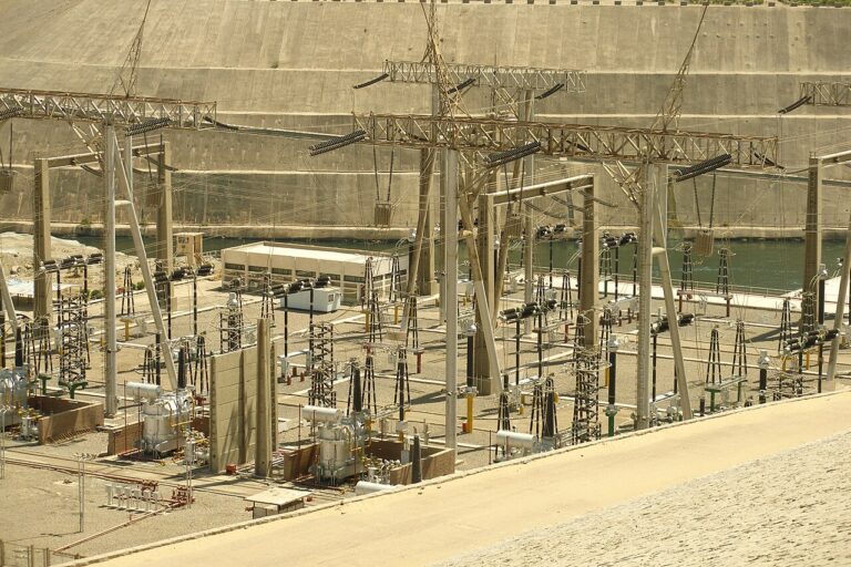 Power plant, Aswan Dam, Aswan, Egypt